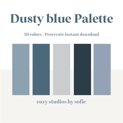 what colors make dusty blue.